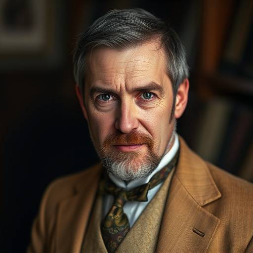 Portrait of Elias Thorne, Senior Master Tailor.